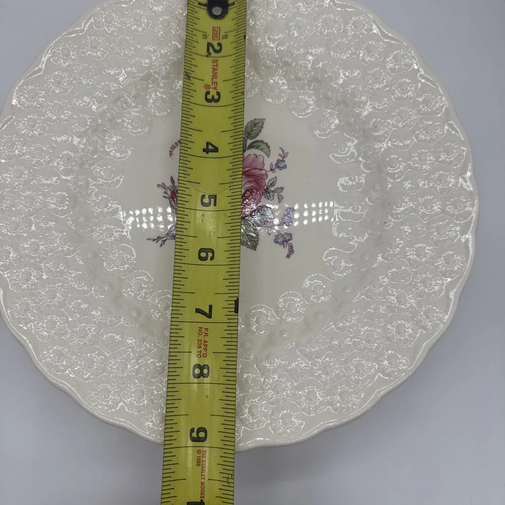 Spode Bridal Rose Dinner Plates 9 Inch Set Of 8